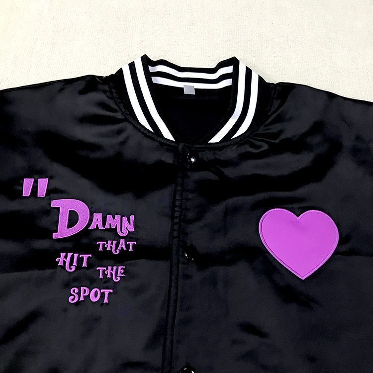 Patch Embroidered Baseball Jacket