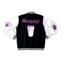 Patch Embroidered Baseball Jacket
