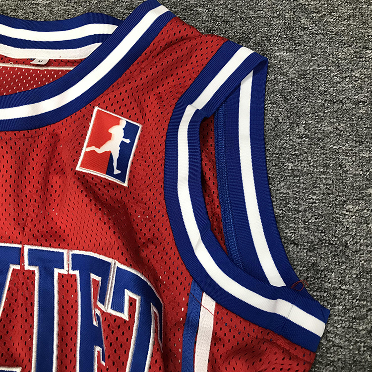 Custom Embroidery Basketball Uniform Red Jersey