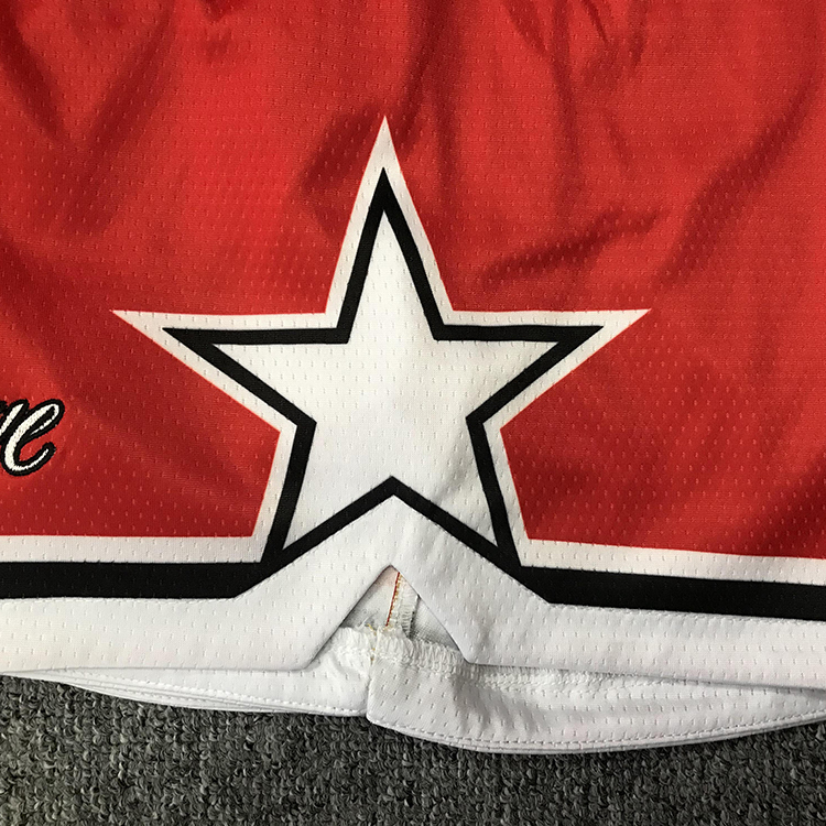 Custom Sublimated Red/Blue/Black/Yellow Active Basketball Street Shorts