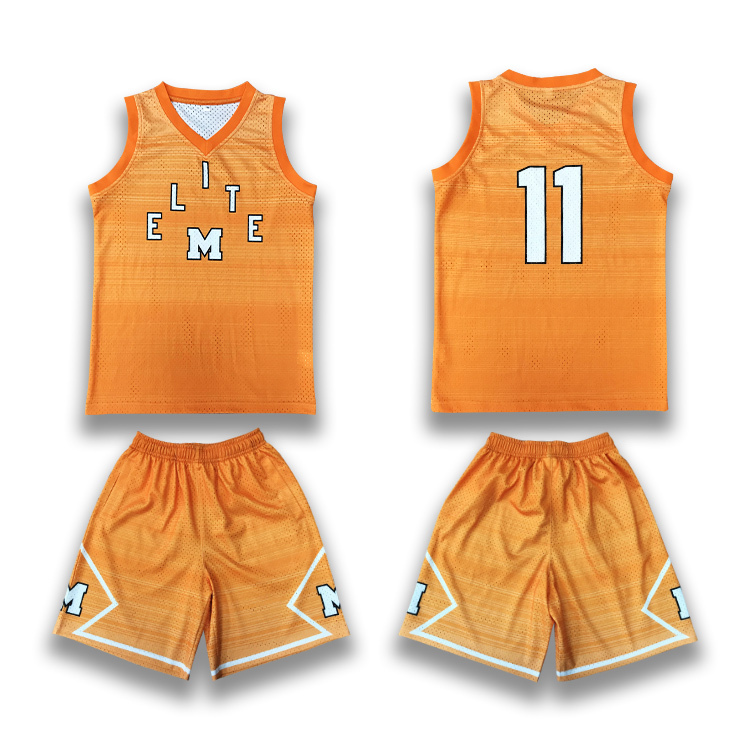 Custom Mesh Sublimated Basketball Jerseys Set