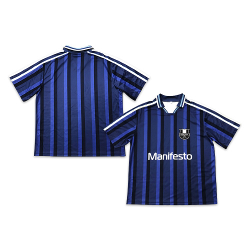 Blue Stripes Customized Football Team Jersey Design