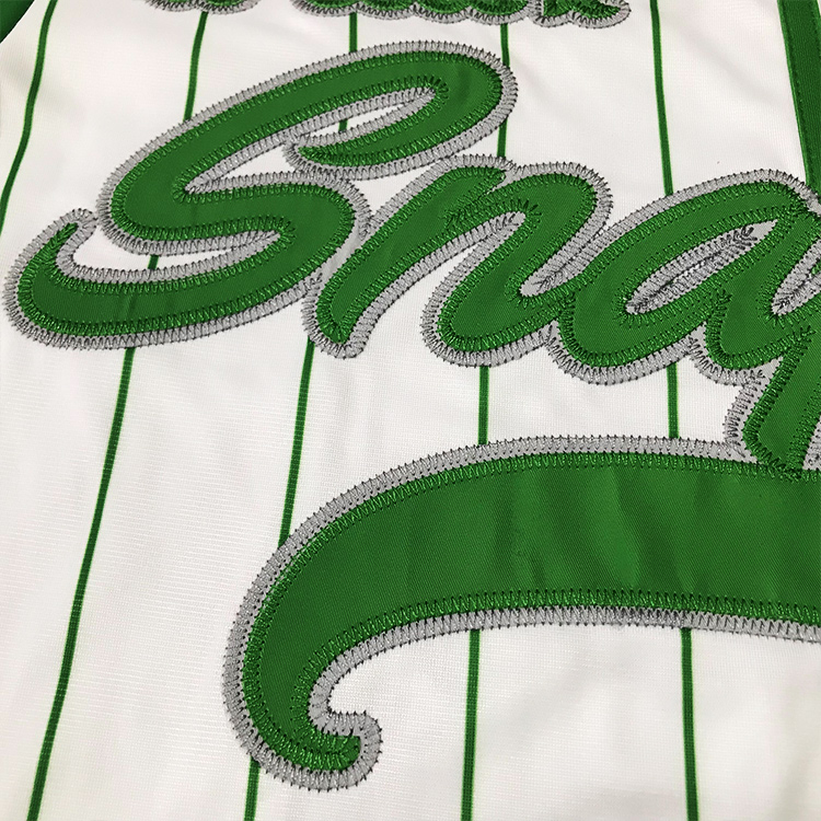 Custom Embroidery Pinstripe Baseball Jerseys