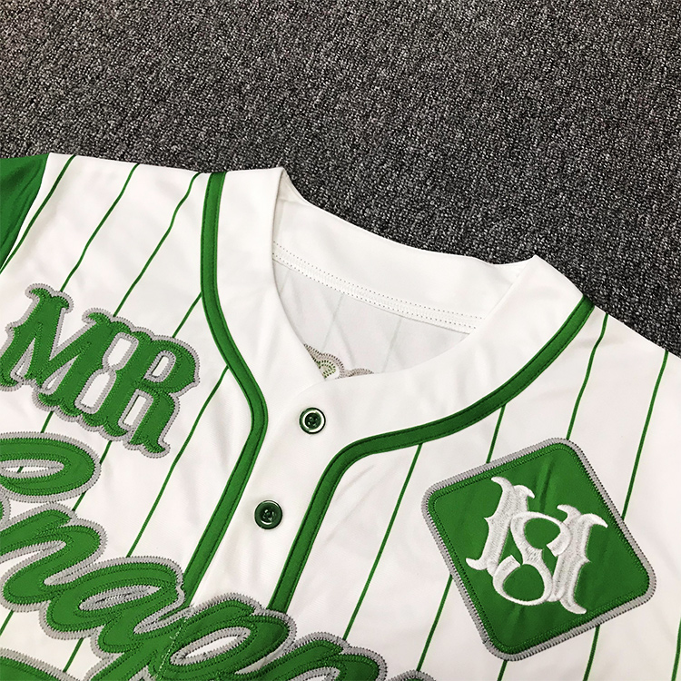 Custom Embroidery Pinstripe Baseball Jerseys