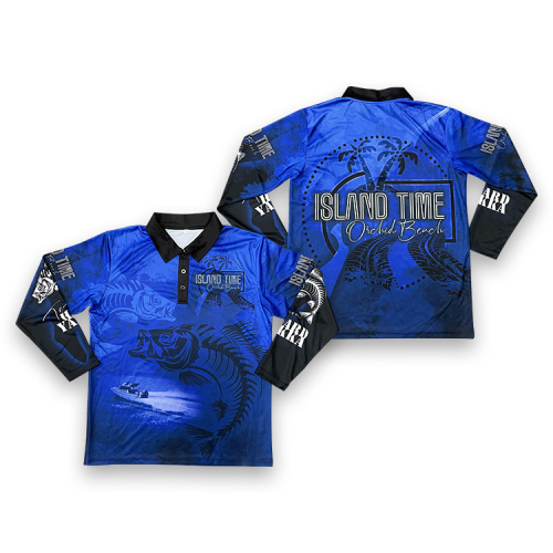 Custom OEM Men's sublimation fishing shirts UV Protection fishing