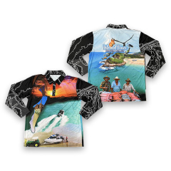 Custom Sublimated Sleeve Fishing Shirt Fishing Wear