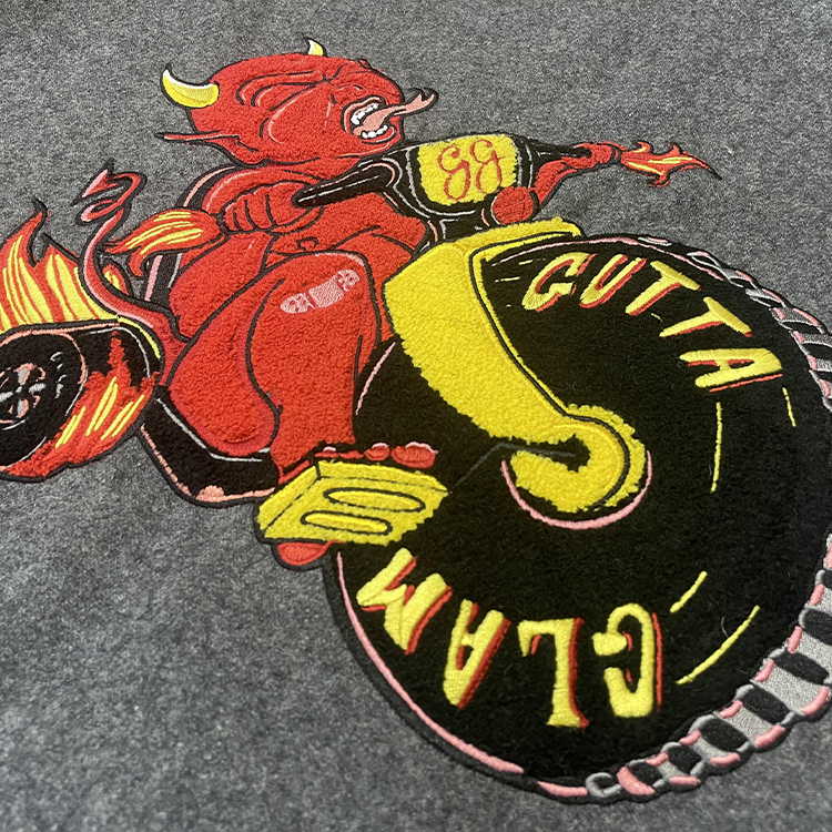 Towel Embroidery Baseball Jacket Custom