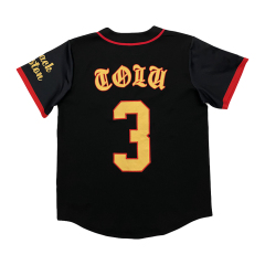 Custom Baseball Jersey Embroidery