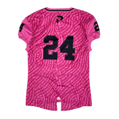 Sublimated American Football Jersey With Embroidery Logo