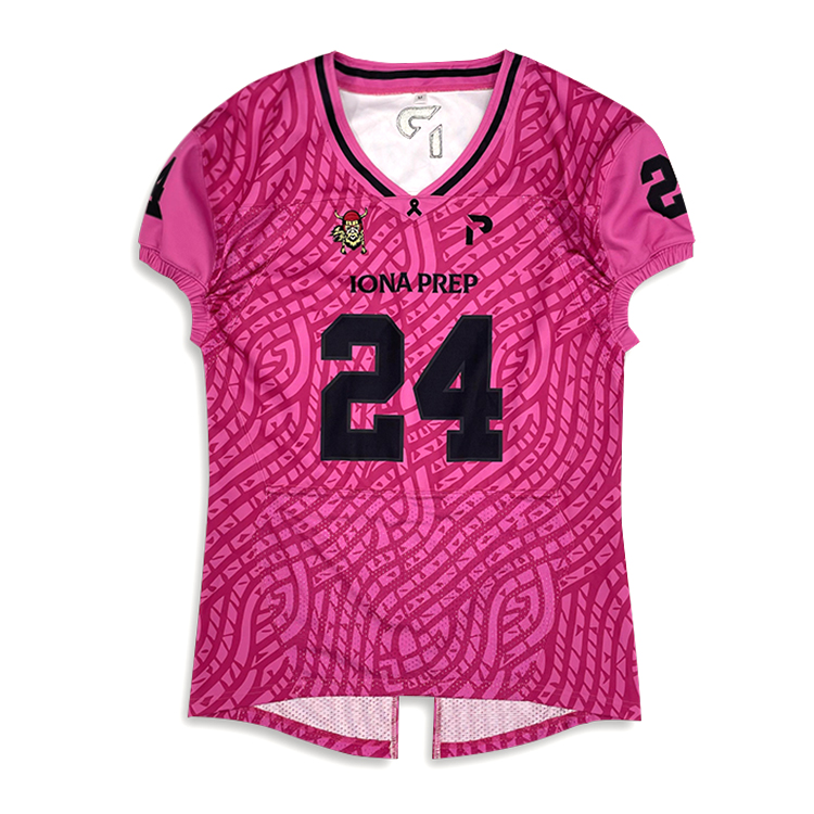 Sublimated American Football Jersey With Embroidery Logo