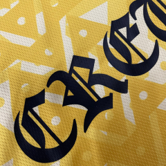 Sublimated Retro Soccer Jersey With Patch Embroidery Logo