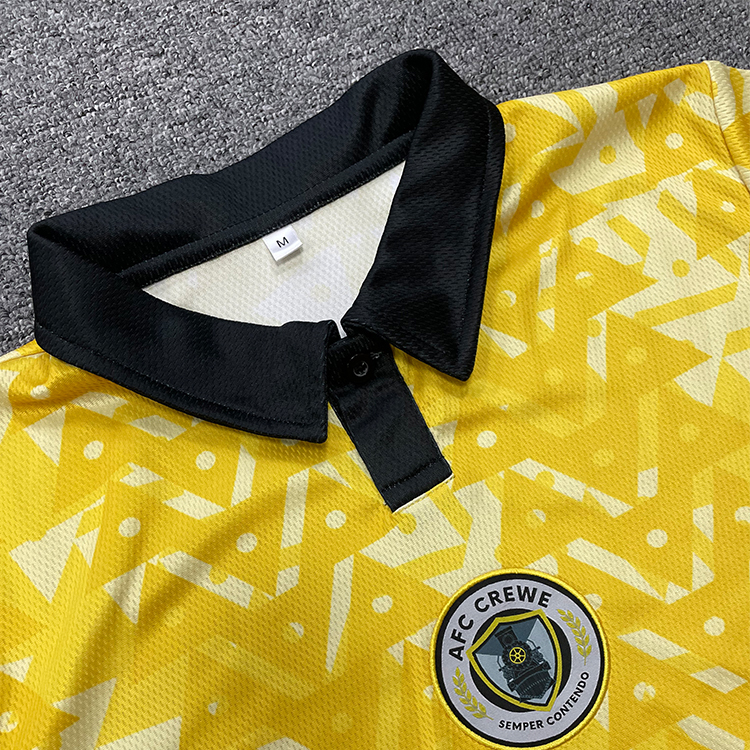 Sublimated Retro Soccer Jersey With Patch Embroidery Logo