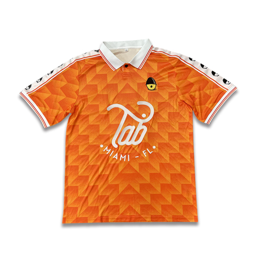 Sublimated Retro Football Jersey With Patch Embroidery Logo