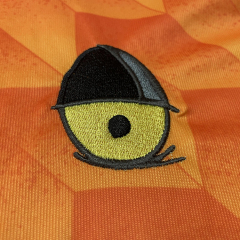 Sublimated Retro Football Jersey With Patch Embroidery Logo