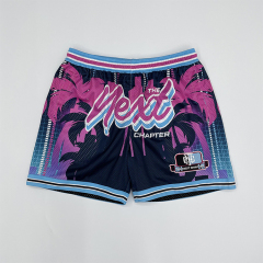 Sublimation basketball shorts with embroidery logo
