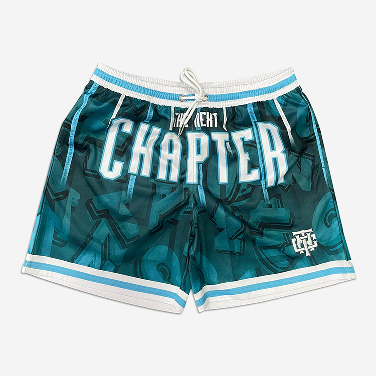 Sublimation basketball shorts with embroidery logo