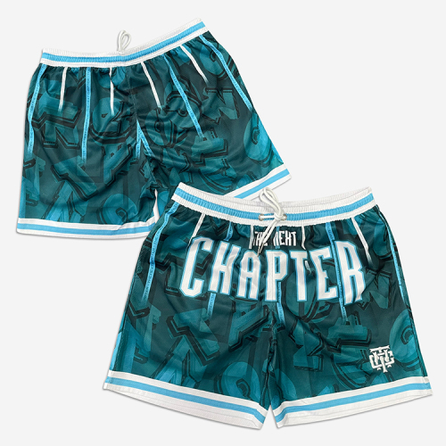 Sublimation basketball shorts with embroidery logo