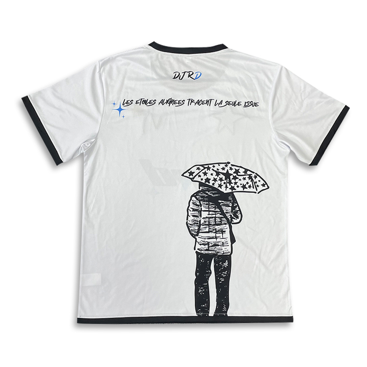 Sublimation tee shirts with embroidery logo