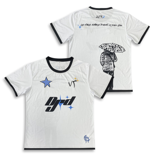 Sublimation tee shirts with embroidery logo