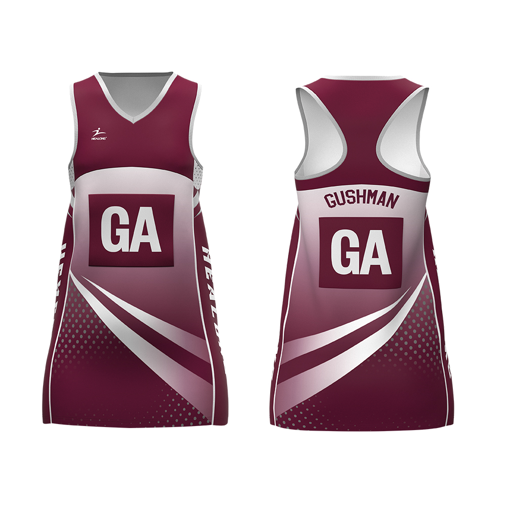 Custom Sublimated Netball Dresses Custom Sublimated Netball Dresses