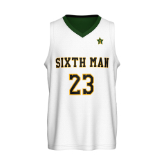 Sublimated Green And White Reversible Team Uniform