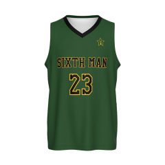 Sublimated Green And White Reversible Team Uniform