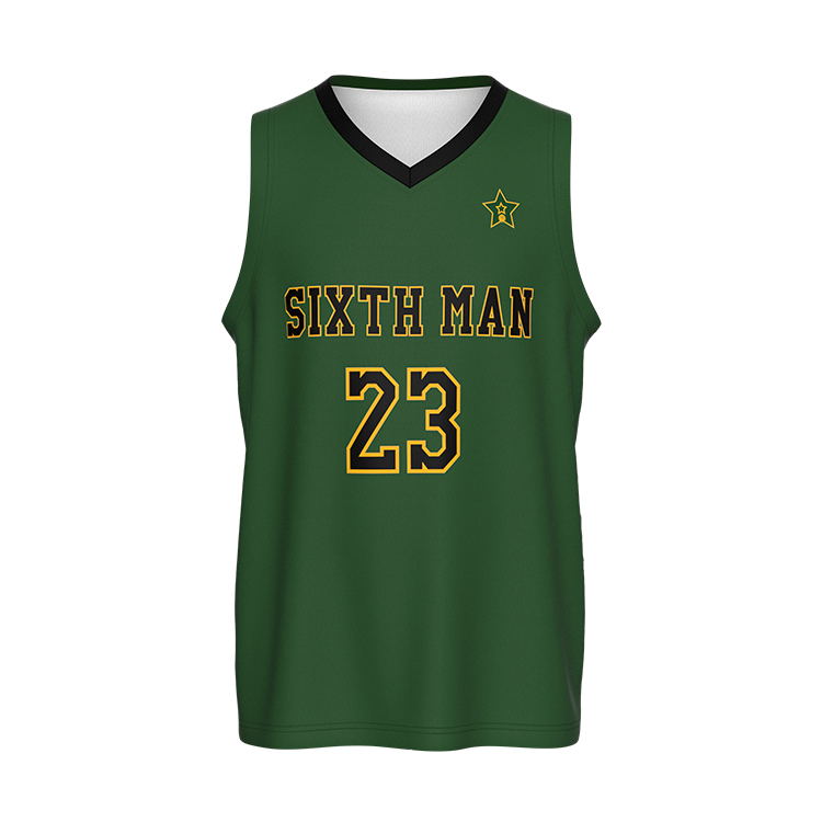 Sublimated Green And White Reversible Team Uniform