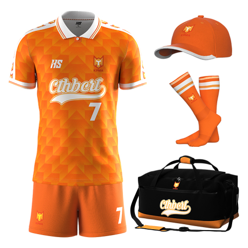 Custom Orange Classic Football Uniform | Soccer Kits For Team