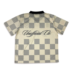 Casual Style Retro Classic Checkered Football Jersey Embroidery Soccer Shirts