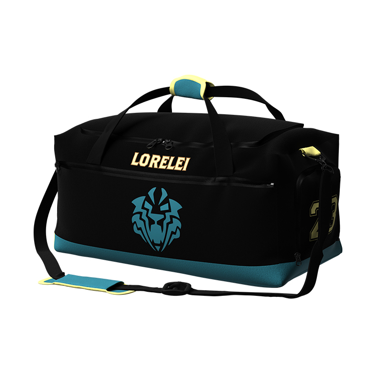 Customized Soccer Team Black Duffle Bag And Soccer Kits