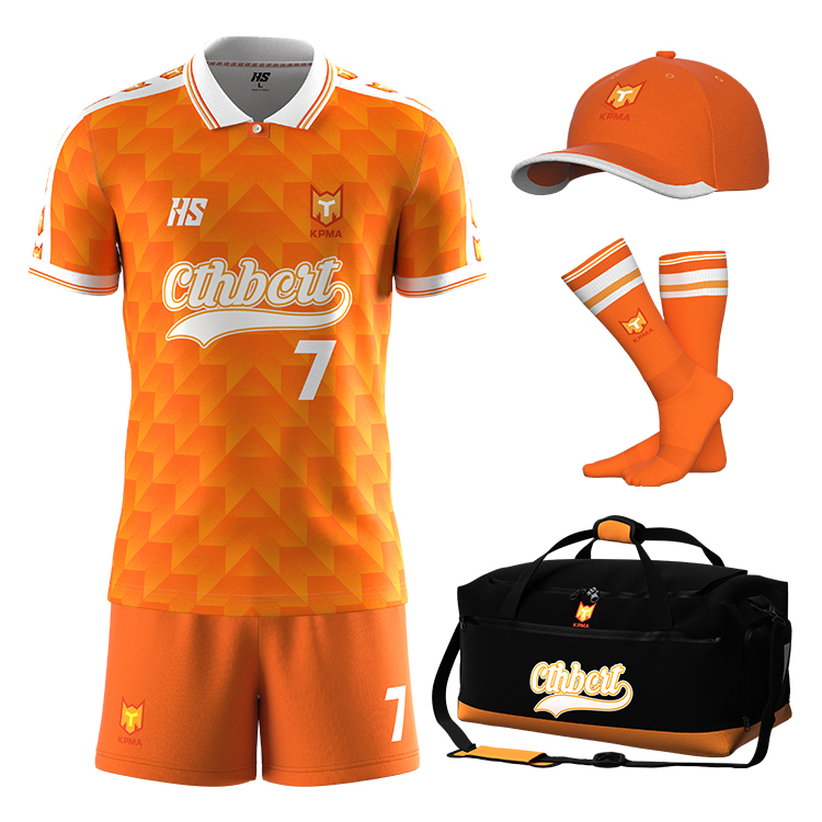 Orange Classic Football Uniform