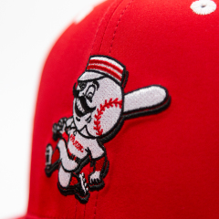 Embroidery Red Flat Brim Hats Baseball Caps