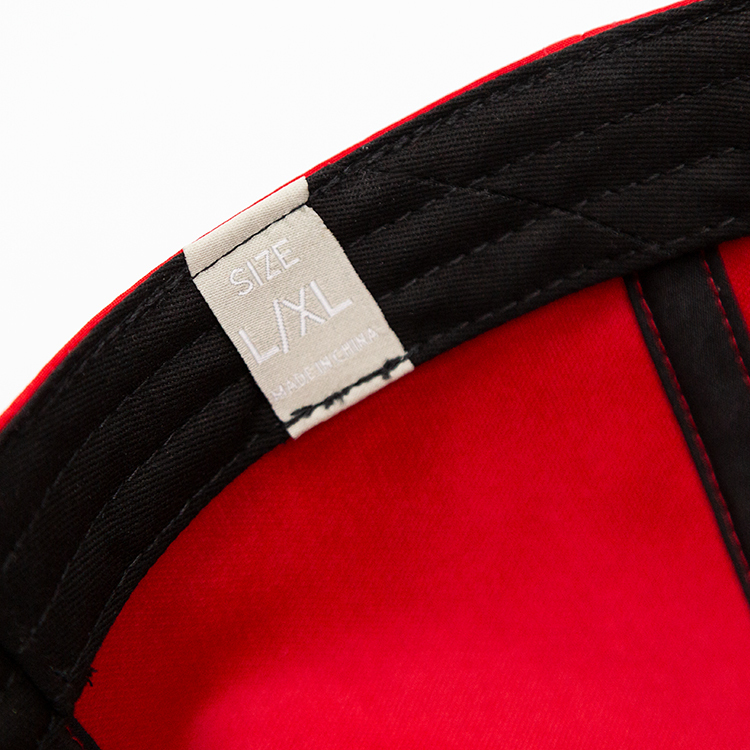 Embroidery Red Flat Brim Hats Baseball Caps