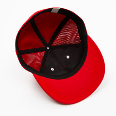 Embroidery Red Flat Brim Hats Baseball Caps