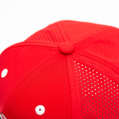 Embroidery Red Flat Brim Hats Baseball Caps