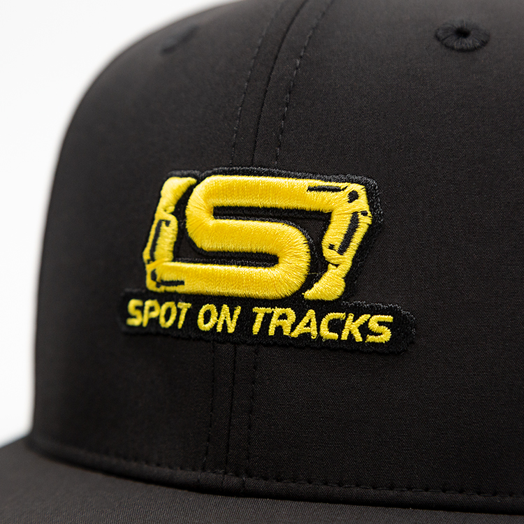 Custom 3D Embroidery Black Flat Brim Hats Baseball Caps