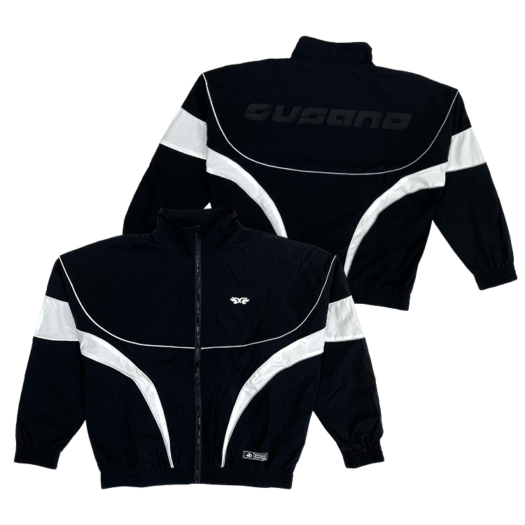 Oversized Sports Tracksuit Patchwork Jacket And Pants Set
