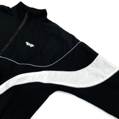 Oversized Sports Tracksuit Patchwork Jacket And Pants Set