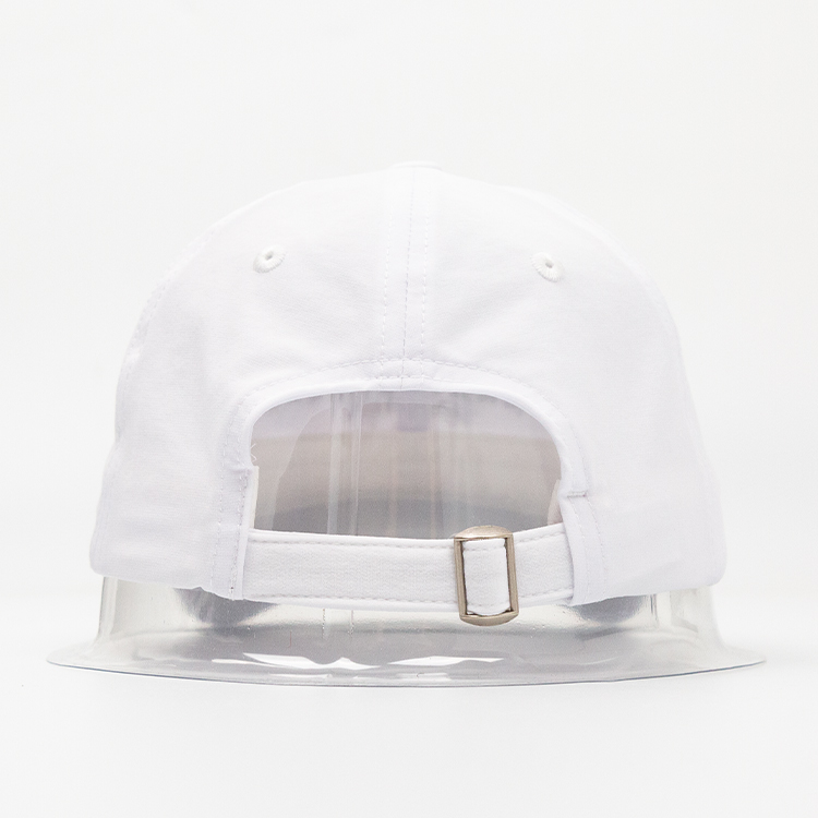 Sports Hat White Embroidery Unstructured Baseball Cap