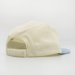 Custom Corduroy Snapback Cap Embroidery Camp Hat