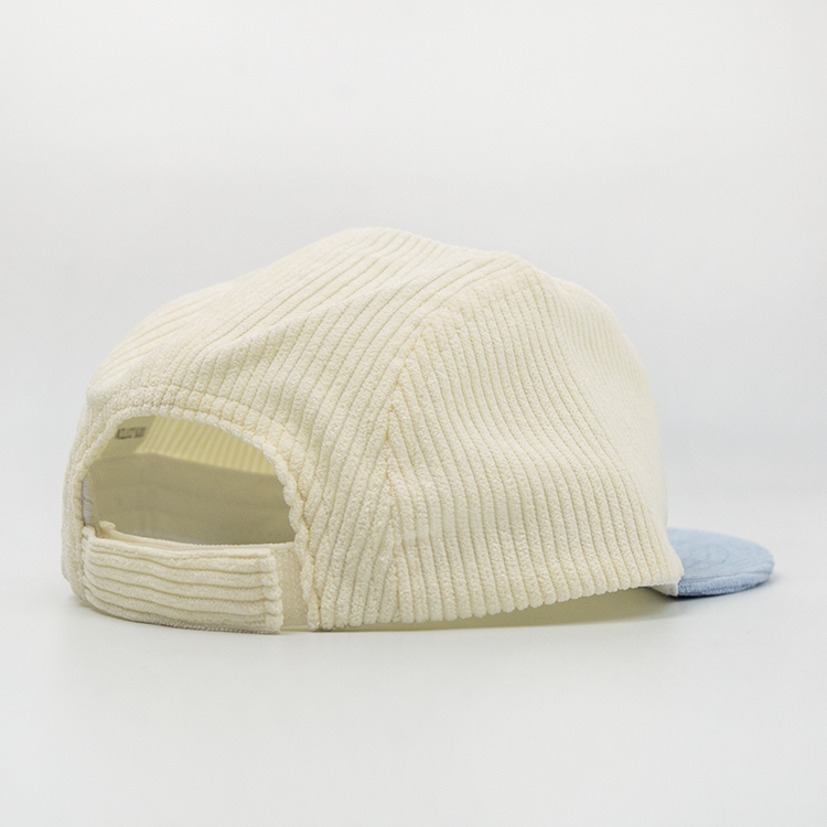 Custom Corduroy Snapback Cap Embroidery Camp Hat