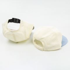 Custom Corduroy Snapback Cap Embroidery Camp Hat