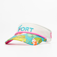 Visor Cap 3D Embroidery Logo Sports Sun Hat
