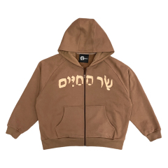 Fashion Sports Hooded Embroidery Design Zip-Up Sweatshirt