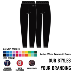 Active Wear Tracksuit Pants