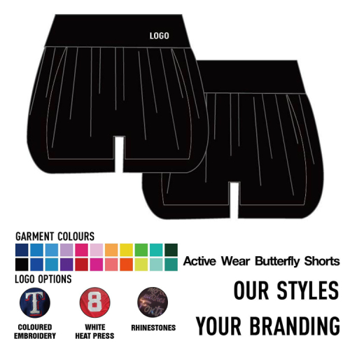 Active Wear Butterfly Shorts