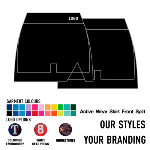 Active Wear Skirt Front Split