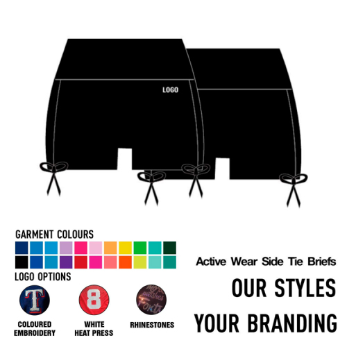 Active Wear Side Tie Briefs