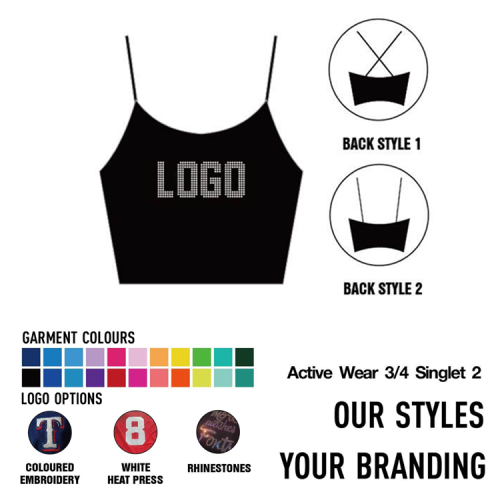 Active wear 3/4 Singlets-2