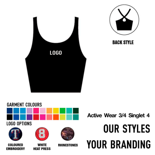 Active wear 3/4 Singlets-4